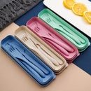 Axya Portable Cutlery Box Set - Knife, Fork, Spoon - Student Travel Essential