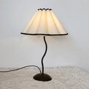 Axya Vintage Wiggle Lamp with Petal Shade and Metal Base, E14/E27 Bulb Options