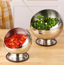 Axya Stainless Steel Sauce Bowl with Lid and Buffet Seasoning Basket