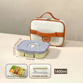 Axyaa Divided Lunch Box: Portable, Sealed, Large Capacity for Food, Salad, Fruits