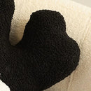 Axyaa Black Flower Pillows - Christmas Decorative 3D Cushion for Home & Hallowmas