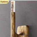Axyaa Brass Crystal LED Wall Lamp for Home Decor.