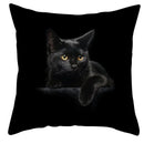 Axyaa Cute Cat Dog Pillowcase 45*45cm Bedroom Sofa Decor White Black Animal Pillowcase