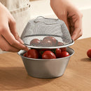 Axyaa Stainless Steel Drain Basket Set for Kitchen Straining and Washing
