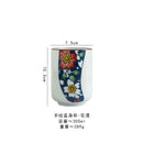 Axyaa Hand Painted Ceramic Water Cup for Home Coffee - Wind Design
