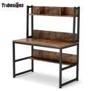 Axyaa Computer Desk with Hutch and Bottom Storage Shelf for Home Office