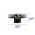 Axyaa Modern Black LED Desk Lamp for Home Bedroom Decor