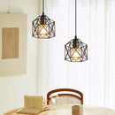 Axyaa Black Industrial Pendant Light Fixture, E27 Bulb Base for Restaurant Kitchen Hallway