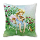Axyaa Spring Animal Cushion Cover - Fairy Tale Theme