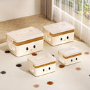 Axyaa Stackable Storage Box Organizer with Lid: Toys, Snacks, Books, Sundries Home Organization