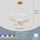 Axyaa Three-ring Three-color Ceiling Chandelier