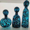 Axyaa Leopard Print Glass Vase with Lid, Flower Arrangement Home Decor