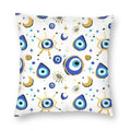 Evil Eye Black Art Cushion Cover Mystery Spirit Pillowcase by Axyaa