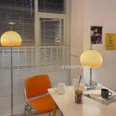 Axyaa Retro Glass Mushroom Bauhaus LED Floor Lamp Gradient Orange