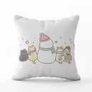 Cute Cat Pillowcase by Axyaa: Modern Simple Design for Home Decor - Square Pillow Cover