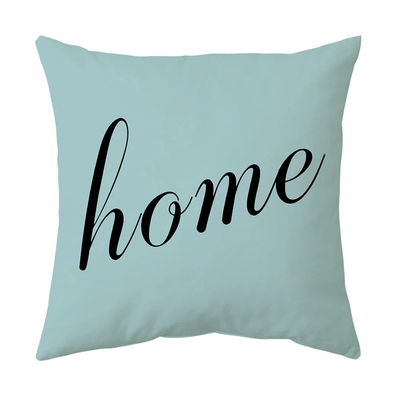 Axyaa Geometric Pattern Blue & White Pillow Case Home Decor Case