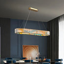 Axyaa Circle LED Pendant Chandelier for Modern Living Room Lighting