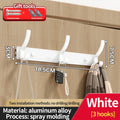 Axyaa Wall-Mounted One Row Hangers for Towels, Clothes, Hats, and More