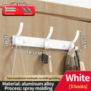 Axyaa Wall-Mounted One Row Hangers for Towels, Clothes, Hats, and More