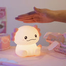 Axyaa Pink Axolotl LED Night Light - Rechargeable Touch Lamp Cute Animal Bedside Gift