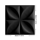 Axyaa 3D PVC Wall Panels for Indoor & Outdoor Decor, Pack of 12, Black & White