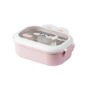 Axyaa Rabbit Design Stainless Steel Lunch Box, Large Capacity Bento Box