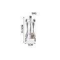 Axyaa Acrylic Salt Pepper Shakers Adjustable Coarseness Ceramic Rotor Kitchen Accessories