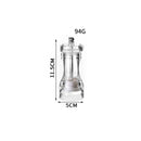 Axyaa Acrylic Salt Pepper Shakers Adjustable Coarseness Ceramic Rotor Kitchen Accessories
