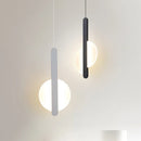 Axyaa Black Nordic LED Chandelier for Home Restaurant Bar, Minimalist Art Acrylic Lighting