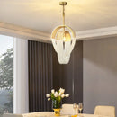 Axyaa Tassel Crystal Chandelier: High-End LED Lighting for Home Decor