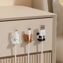 Axyaa Desktop Cable Organizer Clips Winder Holder for Data Cord Management
