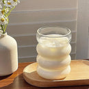 Axyaa Glass Cup Set | 350ml Aesthetic Drinking Mug for Coffee, Whiskey, Juice & More