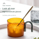 Axyaa Glass Breakfast Mug in Colorful Heat-resistant Design
