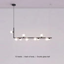 Axyaa Nordic Glass Chandelier Pendant Lamp for Modern Living Room Decor