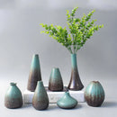 Axyaa Ceramic Small Flower Vase - Japanese-Style Tabletop Ornament & Home Decoration