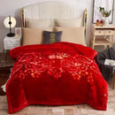 Axyaa Double Sided Warm Raschel Blanket for Winter - High End Soft & Cozy Weighted Comforter