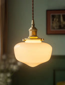 Axyaa Glass Shade LED Pendant Lamp for Minimalist Indoor Lighting
