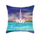 Axyaa Purple Unicorn Rainbow Sunrise Pillowcase for Home Decor