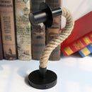 Axyaa Retro Hemp Rope Wall Sconce | Country Loft Vanity Light for Indoor Living Space