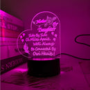 Axyaa Acrylic LED Night Light: Modern USB Table Lamp