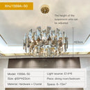 Axyaa Crystal Chandelier Pendant Lamp: Modern Luxury for Dining, Bedroom, Kitchen, Living Room