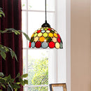 Axyaa Tiffany Pendant Lamp: Colorful Retro Chandeliers for Dining Room, Bedroom, and Restaurant