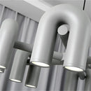 Axyaa U-Shaped Pipe Chandelier: Modern Nordic Design for Children's Bedroom