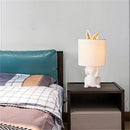 Axyaa Modern Gold Rabbit Resin Table Lamp with LED Light for Home Living Room