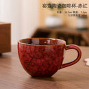 Axyaa Ceramic Teacups Set of 4 Cozy Coffee Mugs Retro Style Dining Drinkware