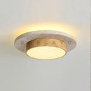 Axyaa Yellow Cave Stone Ceiling Lamp - Japanese Wabi Sabi Style for Bedroom, Living Room