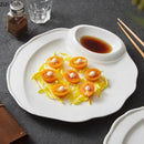 Axyaa Ceramic Snack Plate Set for Molecular Cuisine and Desserts