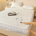 Axyaa Waterproof Cotton Bed Sheet - Antibacterial Mattress Cover