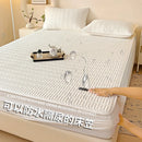 Axyaa Waterproof Cotton Bed Sheet - Antibacterial Mattress Cover