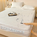 Axyaa Waterproof Cotton Bed Sheet Mattress Protector Dustproof Antibacterial Cover